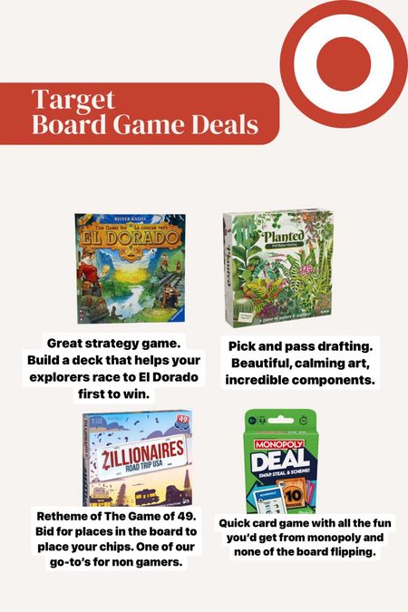 Four unique and easy to learn family games. Perfect for a diverse slate of family game nights.

#LTKsalealert #LTKfamily #LTKfindsunder50