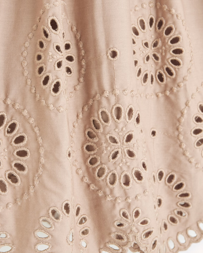 Emerson Poplin Puff Sleeve Mini Dress | Abercrombie & Fitch (US)