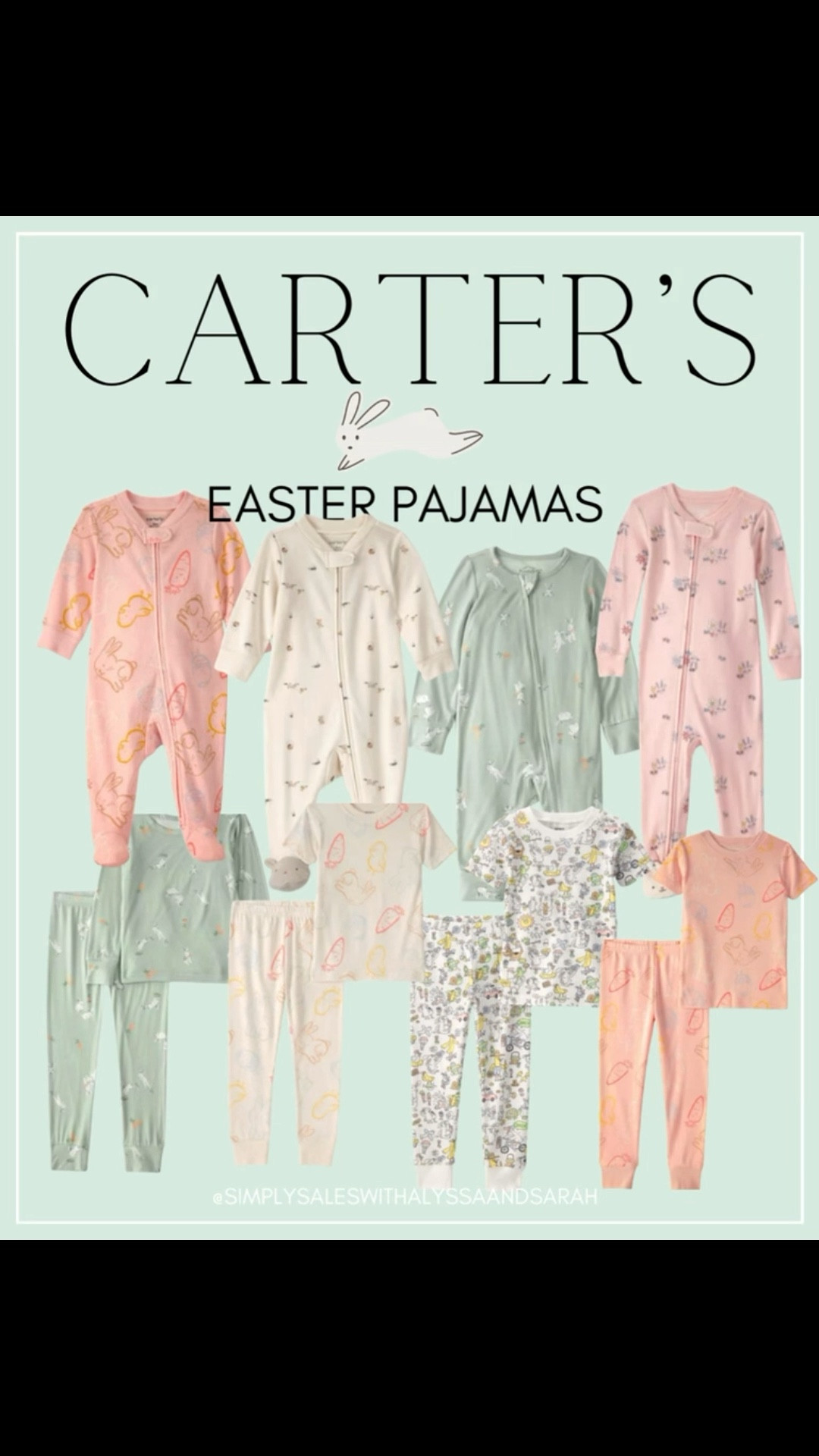 Carter’s Easter pajamas 🐰 baby Easter pajamas, toddler Easter pajamas, and matching sibling Easter PJs starting at $7 + extra 20% off with code SPRING20.
These Carter’s Easter pajamas are some of the cutest this year — I grabbed the pair with the tiny lamb feet. Such sweet baby Easter pajamas for Easter baskets, spring mornings, or matching sibling pajamas for Easter photos.
#carters #easterpajamas #babypajamas


#LTKSeasonal #LTKBaby #LTKKids