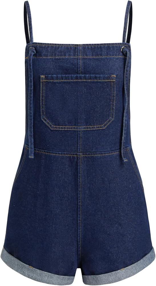 CIDER Overall Shorts For Women Jean Denim Rompers Adjustable Strap Loose Fit Overalls Summer Casu... | Amazon (US)