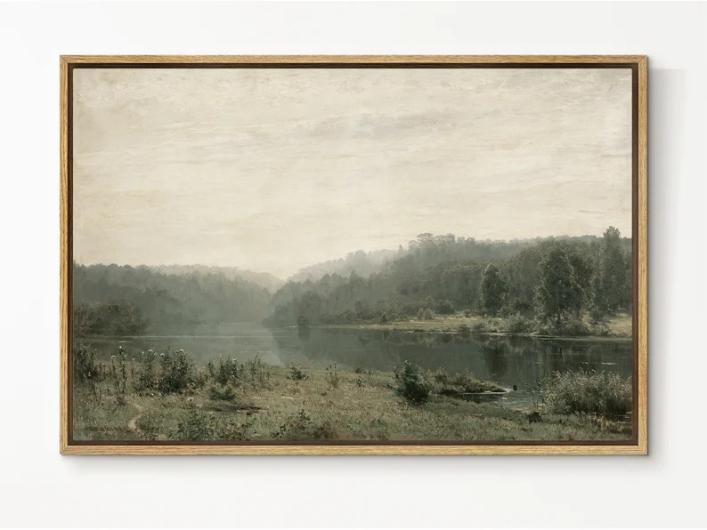 EasySuger Vintage Landscape Wall Art Print, Nature Framed Large Gallery Art, Minimalist Art Ready... | Etsy (US)