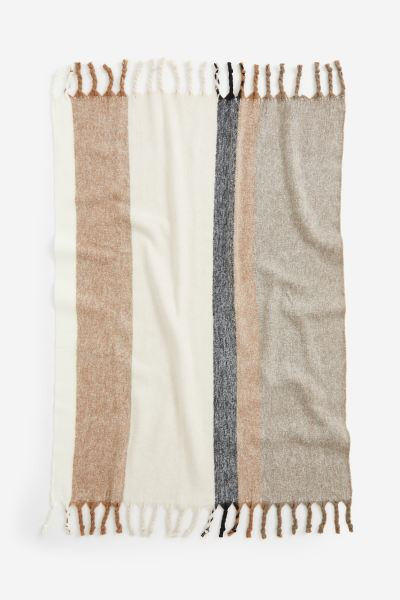 Patterned Wool-blend Throw | H&M (US + CA)