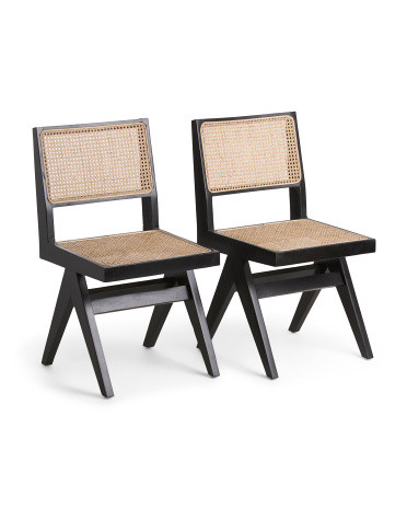 Set Of 2 Modern Cane Dining Chairs | Kitchen & Dining Room | T.J.Maxx | TJ Maxx