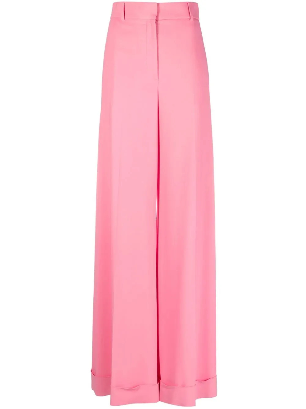 Moschino high-waisted Palazzo Trousers - Farfetch | Farfetch Global