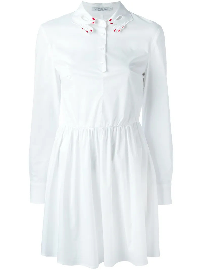 Vivetta flared shirt dress | FarFetch US