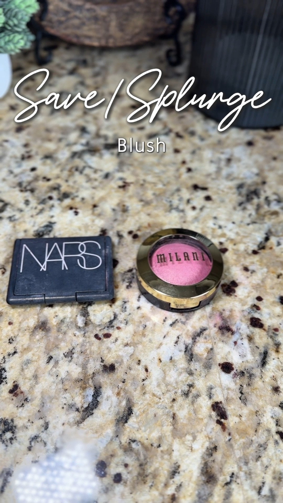 Save/Splurge Blush Part 2
NARS Peachy pink blush Orgasm is iconic. However, with anything that has icon status it comes with a price. Milani’s Bella Bellini has the same rich peachy pink tones for less than half the price of NARS. 

#makeupdupe #makeupaddict #affordablemakeup #budgetmakeup
#blush

Milani cosmetics, NARS, blush, pink blush, peach blush, affordable makeup 

#LTKBeauty #LTKFindsUnder50