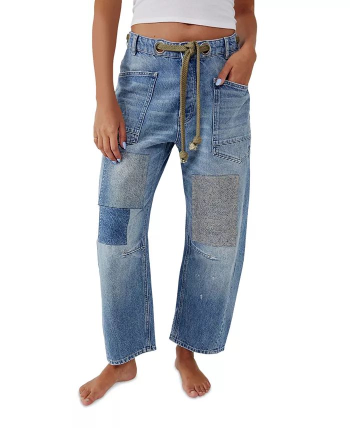 Women's Moxie Cotton Low-Slung Barrel Jeans | Macy's