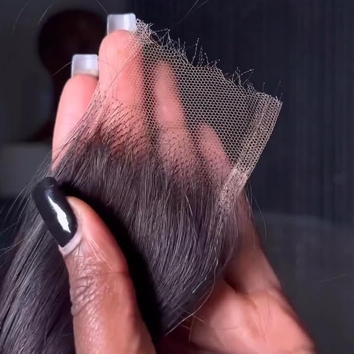 BEEOS 2x6 Skinlike Real HD Lace Closure Only, Bleached Knot Pre-Plucked Straight Human Hair Closu... | Amazon (US)