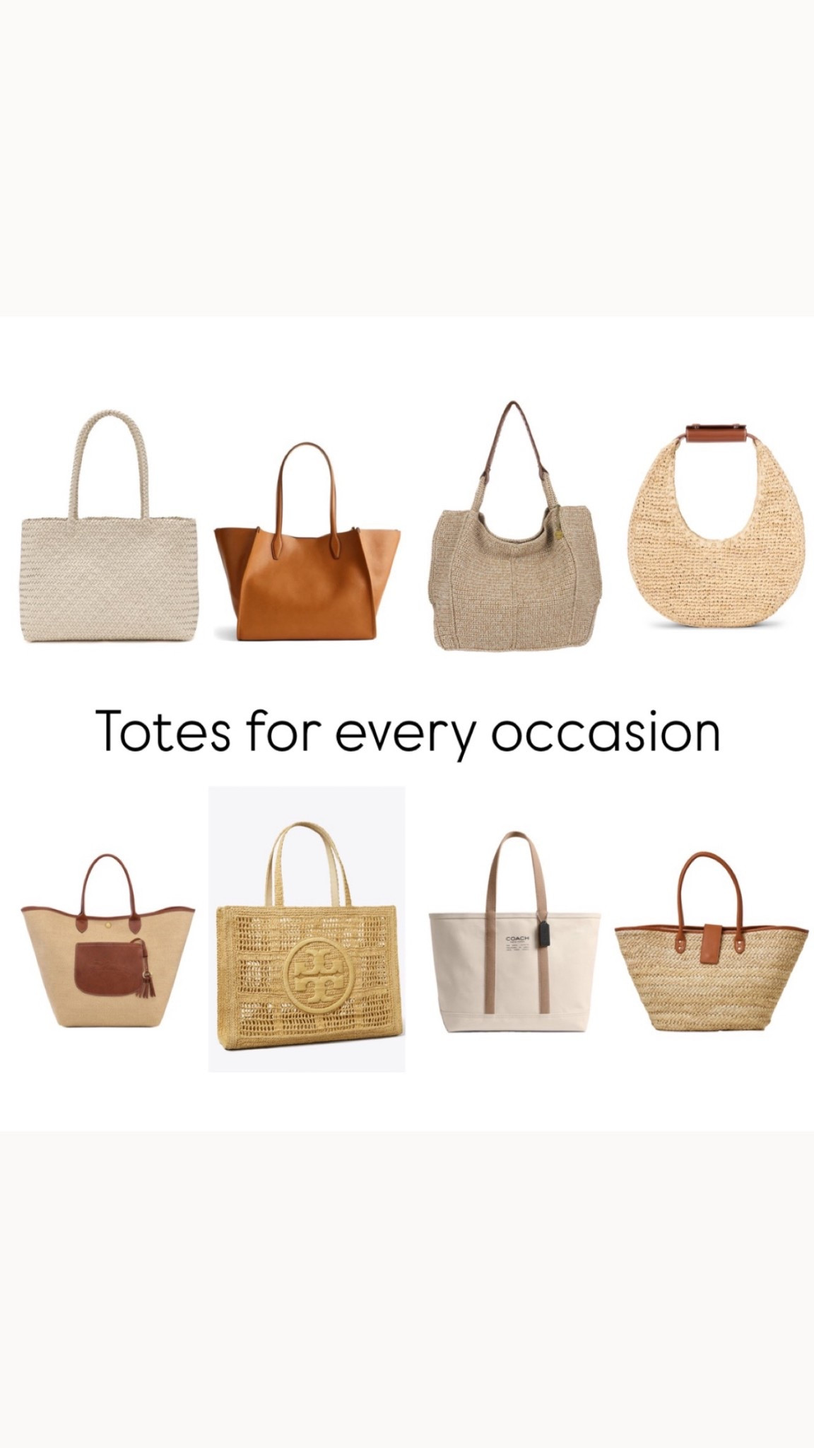 Totes for every occasion and price points! 

#LTKSaleAlert #LTKmomlife #LTKMothersDay