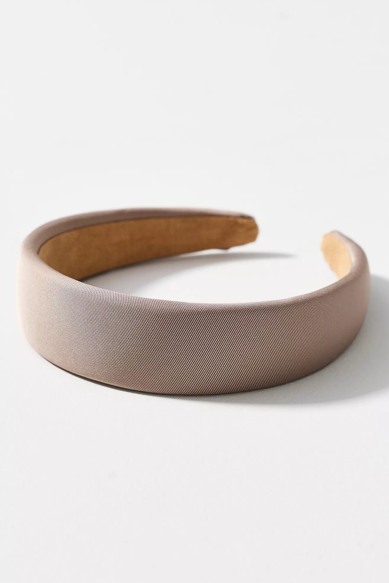 Puff Ribbed Satin Headband | Anthropologie (US)