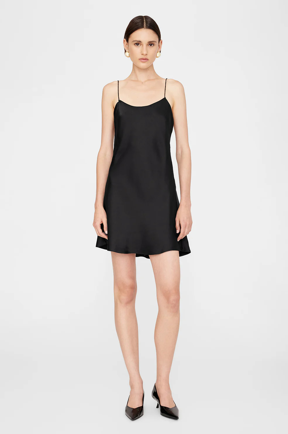ANINE BING Chloe Mini Dress in Black | Anine Bing