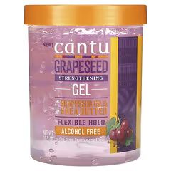 Cantu, Grapeseed Strengthening Gel, Flexible Hold, Alcohol Free, 18.5 oz (524 g) | iHerb