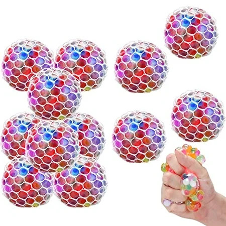 Squishy Balls Squeeze Grape Ball Sensory Fidget Toys LED Mesh Squishies Ball Balls for Kids and Adul | Walmart (US)