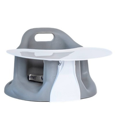 Upseat Original Ergonomic Baby Floor & Booster Positioning Seat with Tray - Gray | Target