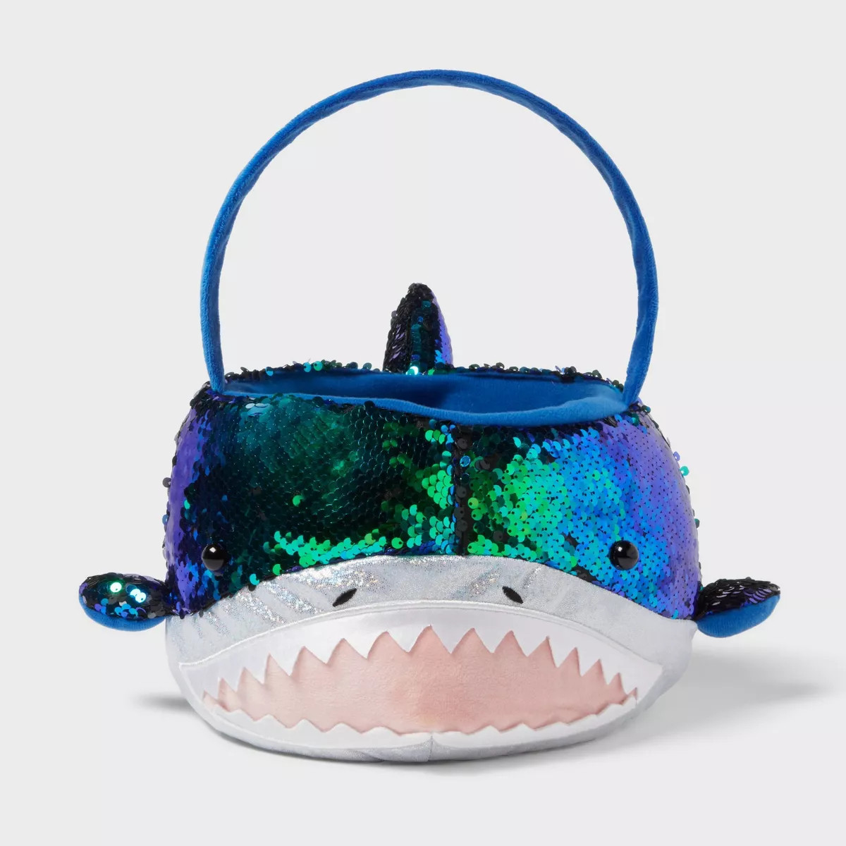 Round Sequins Shark Easter Basket Iridescent - Spritz™ | Target