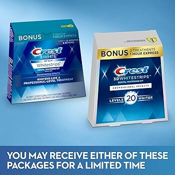 Crest 3D Whitestrips, Professional Effects, Teeth Whitening Strip Kit, 44 Strips (22 Count Pack) | Amazon (US)