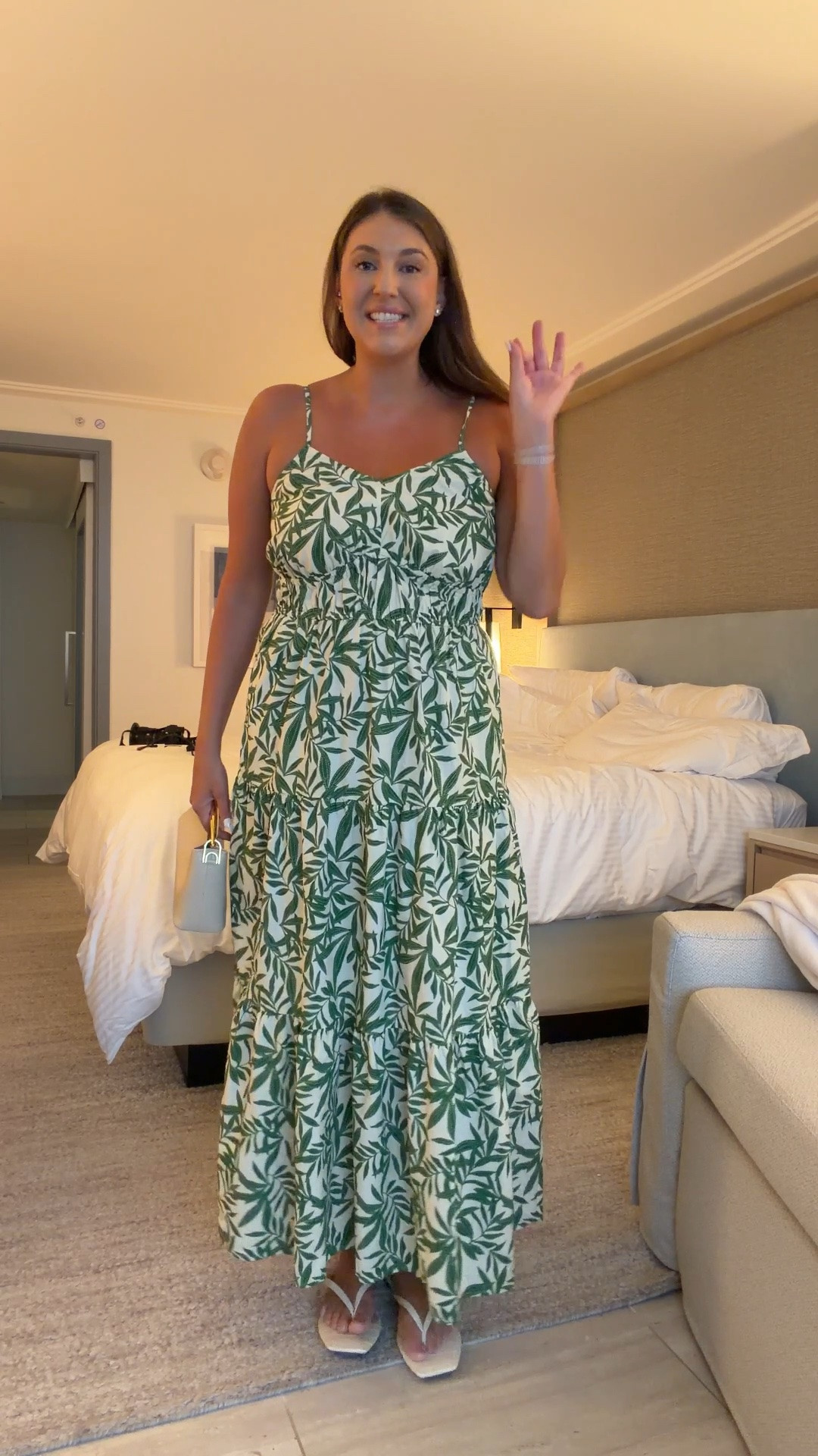 Dinner by the water in this breezy tropical maxi dress 🌴✨

tropical maxi dress, vacation dinner outfit, resort dress, green palm print dress, vacation style, coastal chic, summer maxi dress, beach vacation outfit, resort wear, tropical outfit, island style, vacation fashion, white handbag, summer sandals, dinner outfit, Florida Keys, vacation look, palm print dress, coastal aesthetic, summer style

#LTKMidsize #LTKWedding #LTKSeasonal