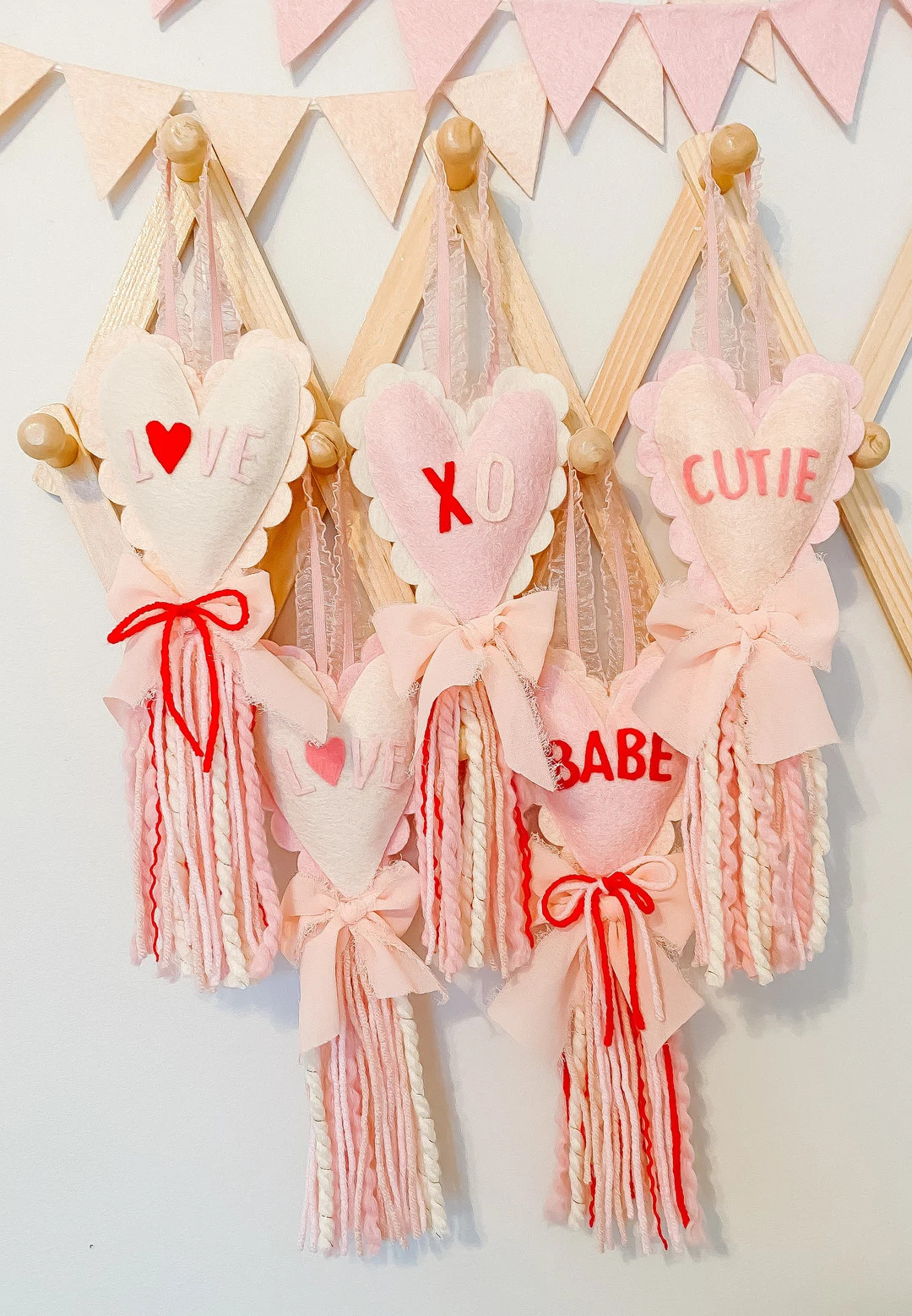 Whimsical Heart Tassel, Heart Wall Hanging, Conversation Heart Tassel - Etsy Canada | Etsy (US)