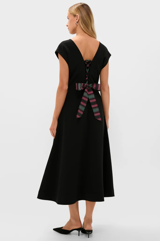 Black Corset Solen Midi Dress | Tuckernuck (US)