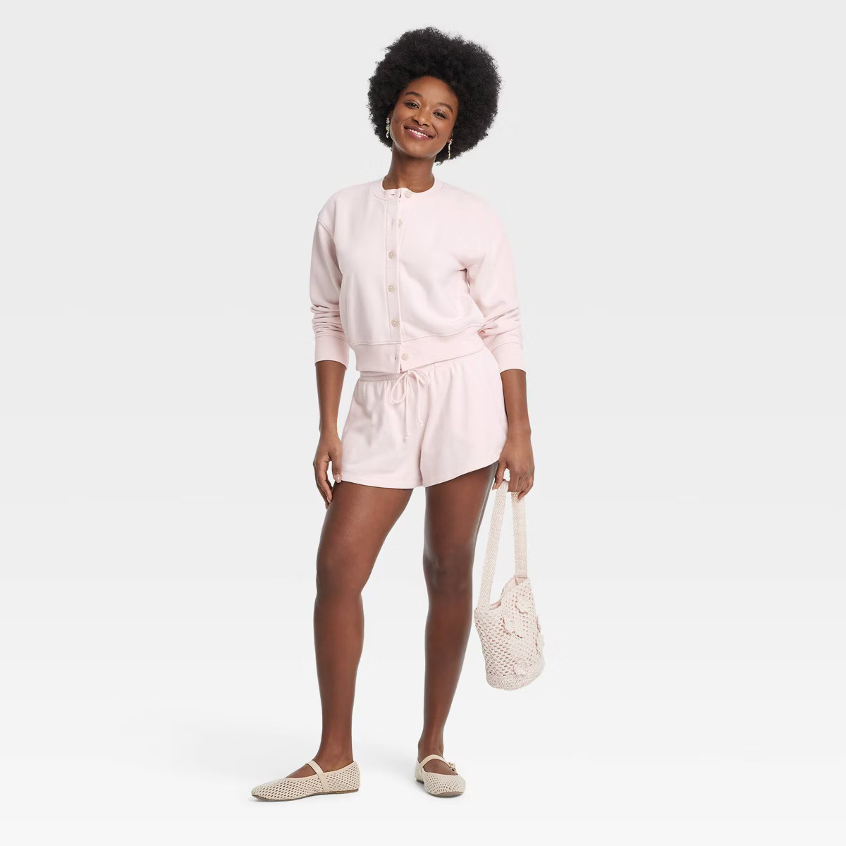Women's French Terry Cardigan  | Target