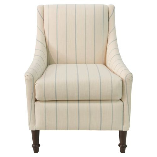 Holmes Accent Chair, Stripe | One Kings Lane