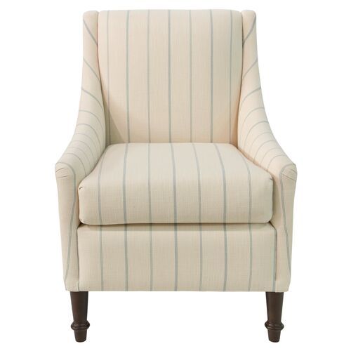 Holmes Accent Chair, Stripe | One Kings Lane