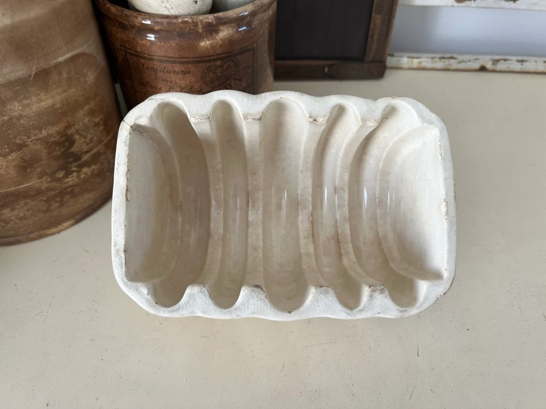 Antique stained white ironstone jelly mould - ironstone jelly mold - blancmange mould | Etsy (US)