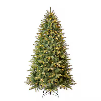 Tree Classics by Balsam Hill Classic Fraser 7.5-ft Fir Pre-lit Artificial Christmas Tree with Mul... | Lowe's