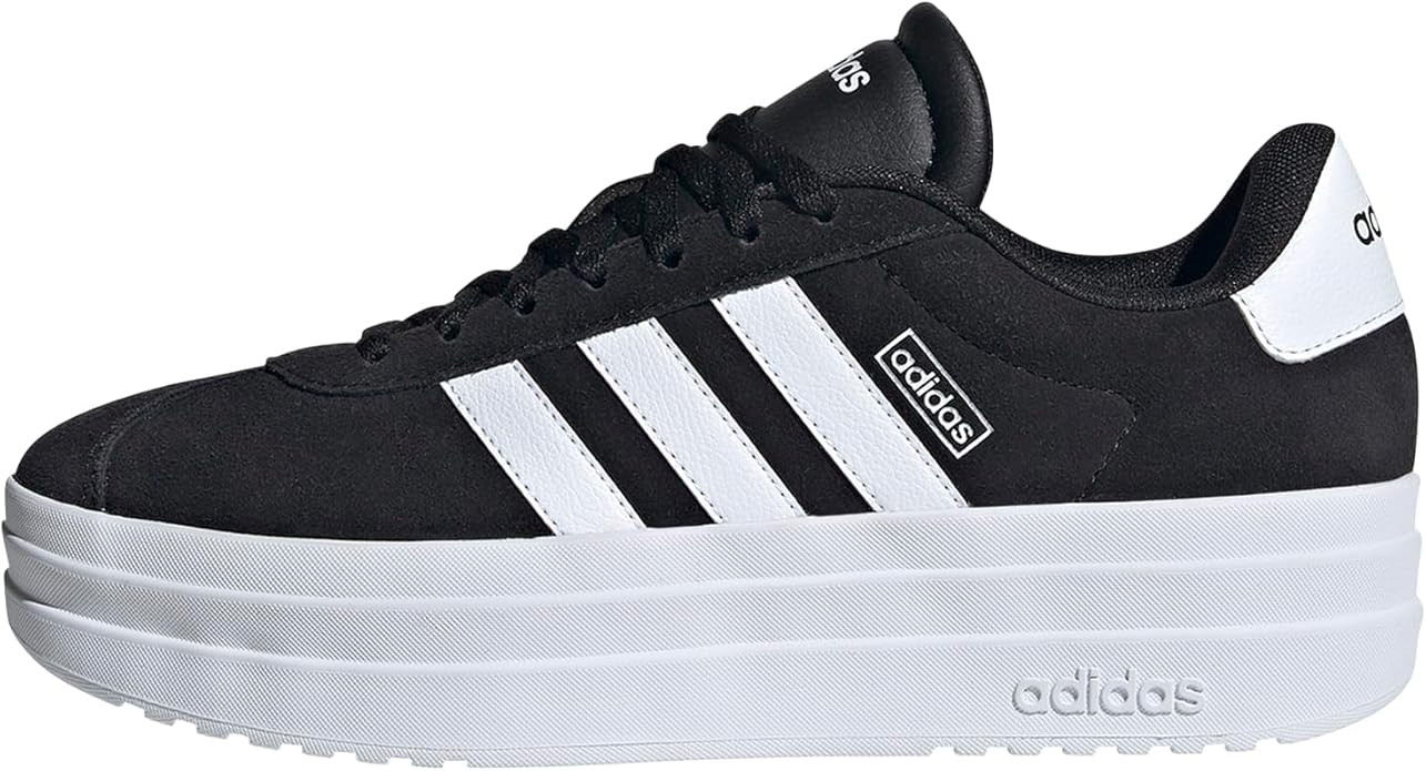 adidas Womens Vl Court Bold Lace Up Sneakers Shoes Casual - Pink | Amazon (US)