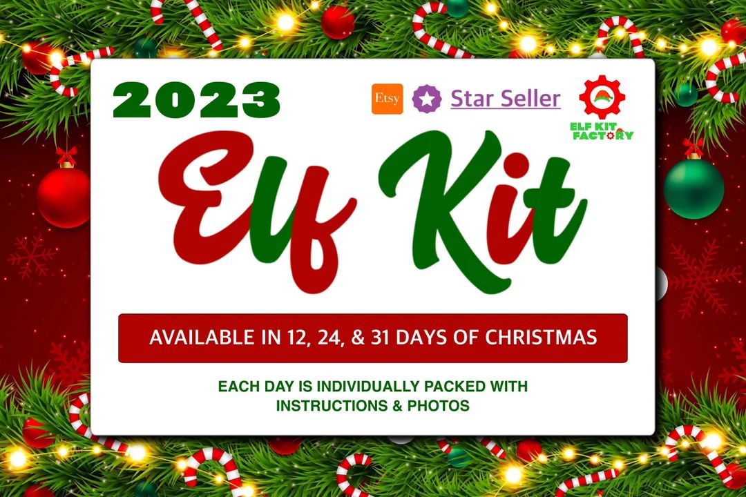 Elf Kit 2023, 12, 24, & 31 Days Of Christmas, Elf Props, Elf Accessories, Elf Mischief, Elf Activ... | Etsy (US)