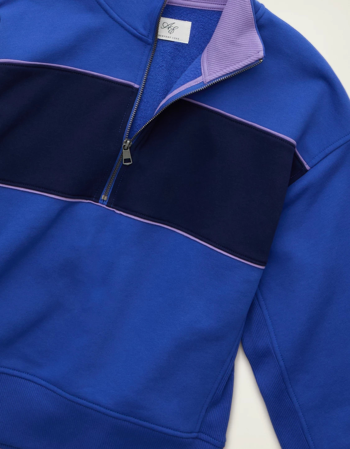AE Everyday Luxe Quarter-Zip Sweatshirt | American Eagle Outfitters (US & CA)