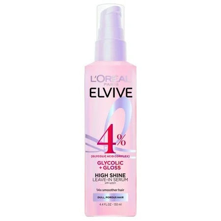 L'Oreal Paris Elvive Glycolic Gloss Shine Enhancing Serum, 4.4 fl oz | Walmart (US)