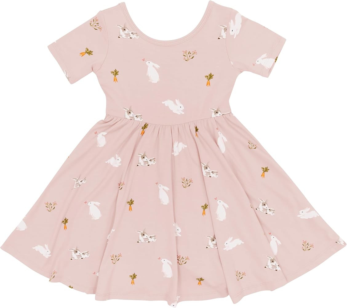 KYTE BABY Toddler Girls Twirl Dress - Ultra Soft Rayon Made from Bamboo | Amazon (US)