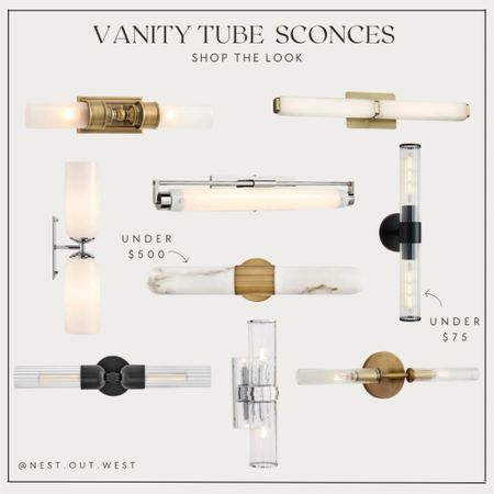 Vanity tube sconce, vanity tube light, tube light, vanity light, home

#LTKHome
