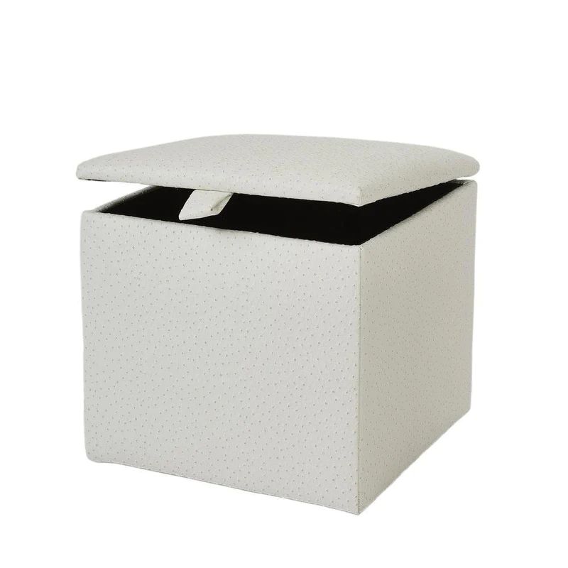 Pippa White Storage Cube | Room 422