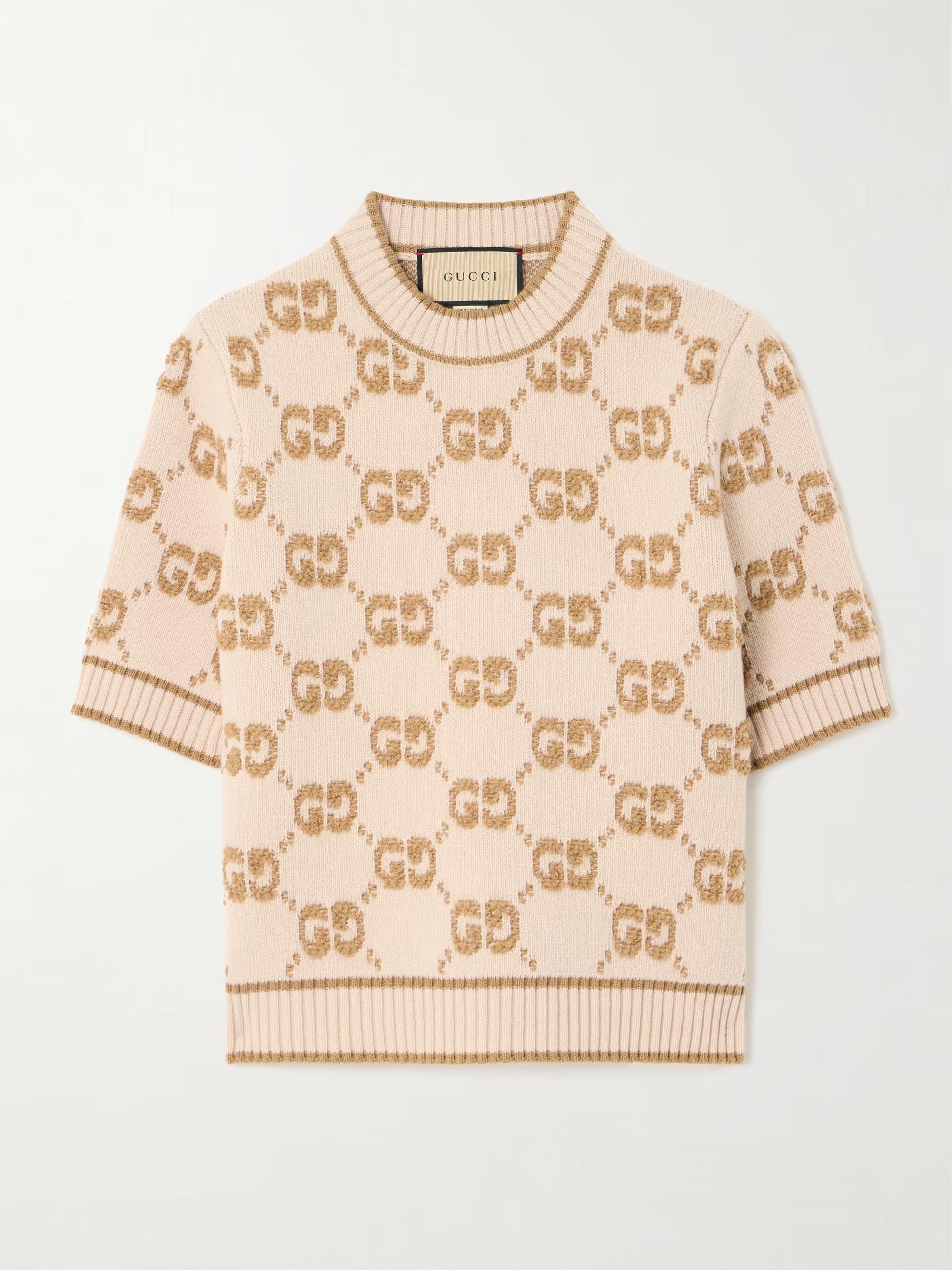 GUCCIJacquard-knit wool-bouclé sweater | NET-A-PORTER (US)