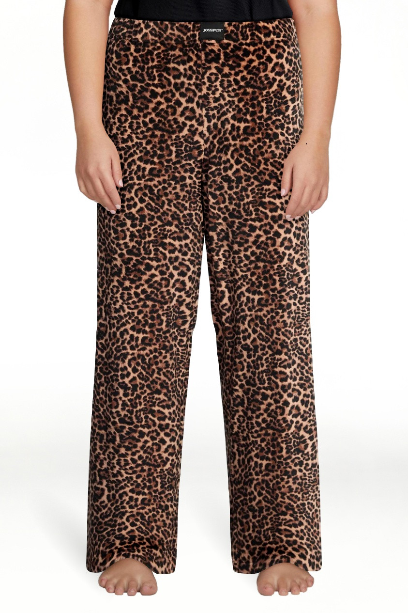 Joyspun Women's Velour Wide-Leg Sleep Pants, Size XS-3X | Walmart (US)