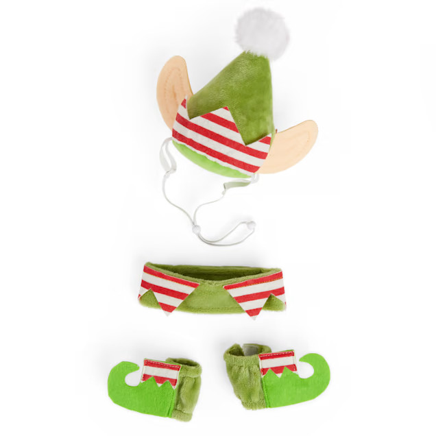 More and Merrier Green Elf Cat Costume, Small/Medium | Petco