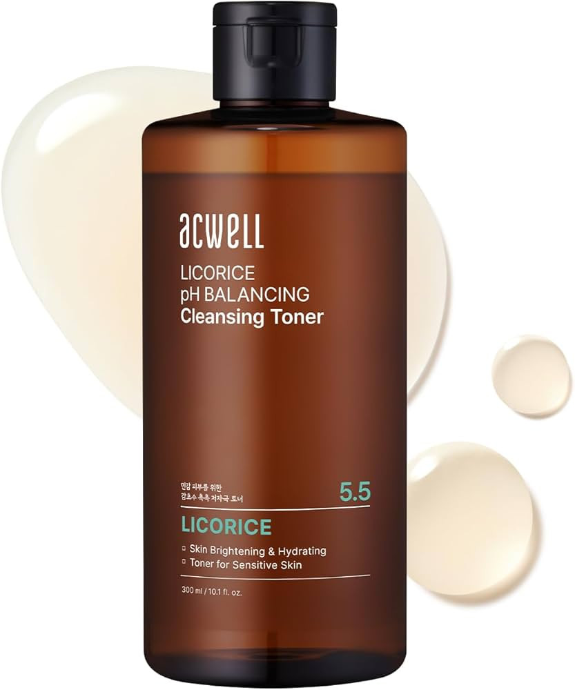 ACWELL Licorice pH Balancing Cleansing Toner 10.14 fl.oz. - PH5.5 Hydrating Makeup Cleansing Astr... | Amazon (US)