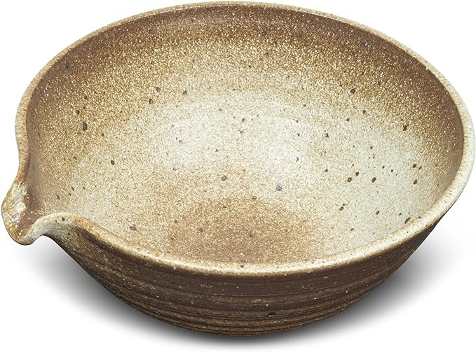 ELITEA Matcha Green Tea Bowl Chawan with Spout Pottery Clay Large | Amazon (US)