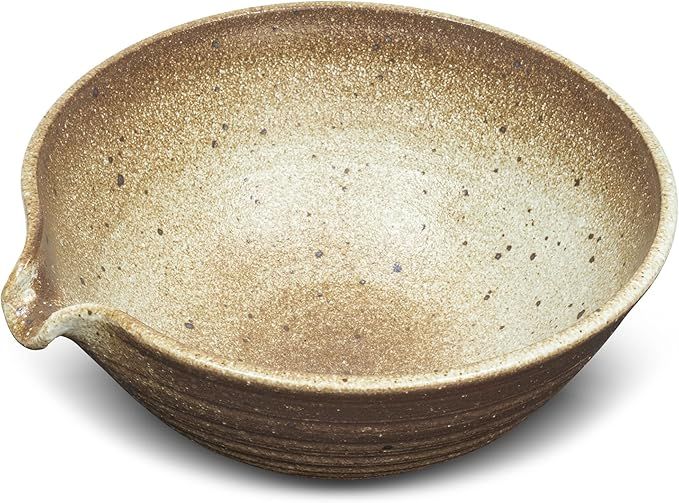 ELITEA Matcha Green Tea Bowl Chawan with Spout Pottery Clay Large | Amazon (US)