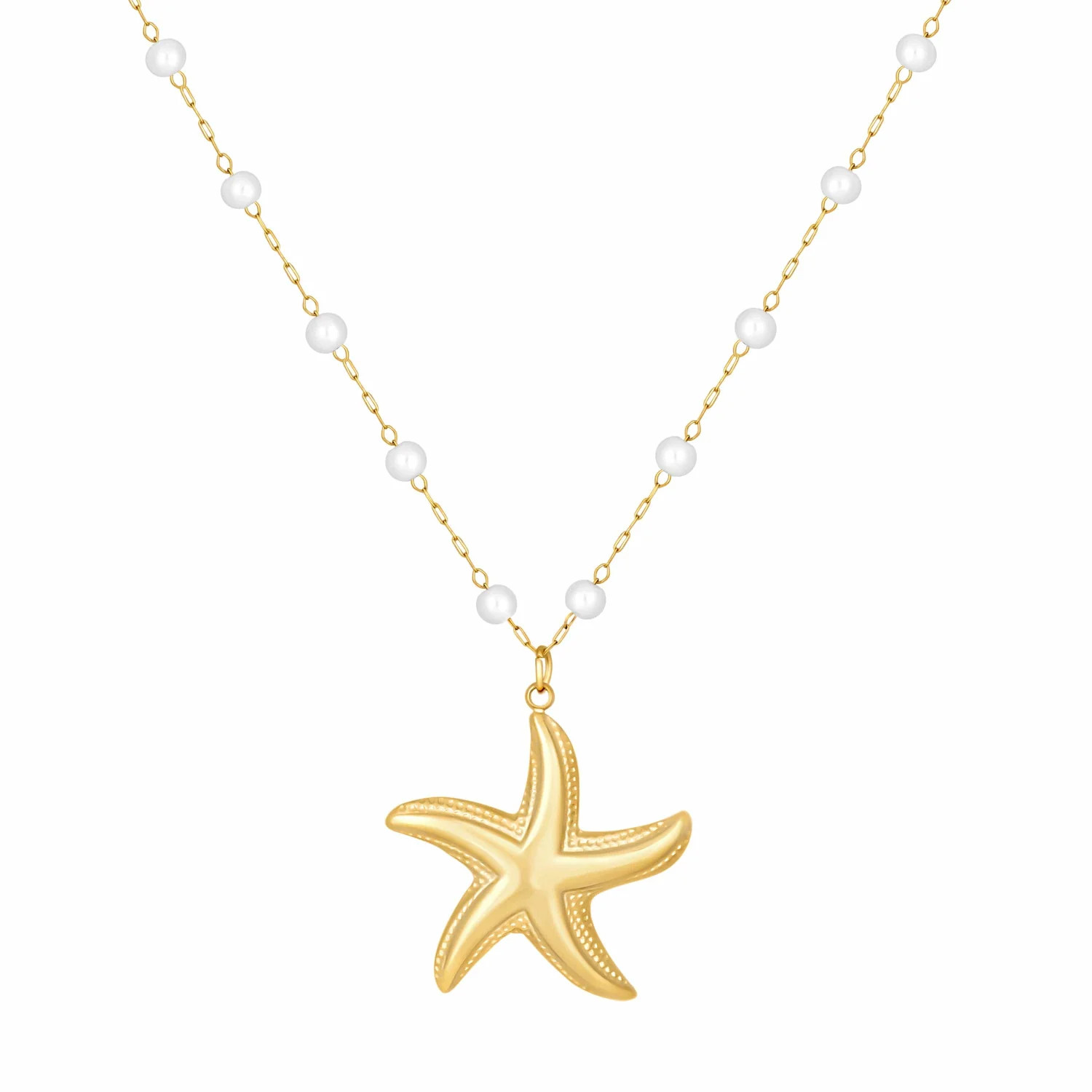 Maribel Starfish Pearl Necklace | Bohomoon UK