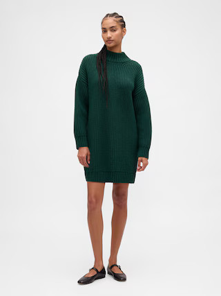 Oversized Turtleneck Mini Sweater Dress | Gap (US)