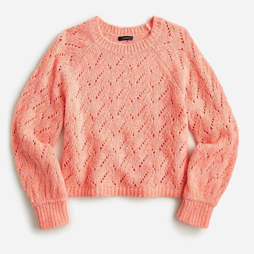 Pointelle crewneck sweater | J. Crew US