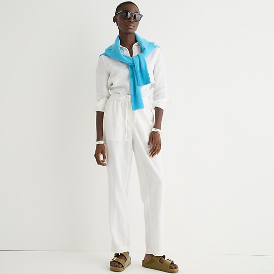 New Seaside pant in linen-blend | J. Crew US