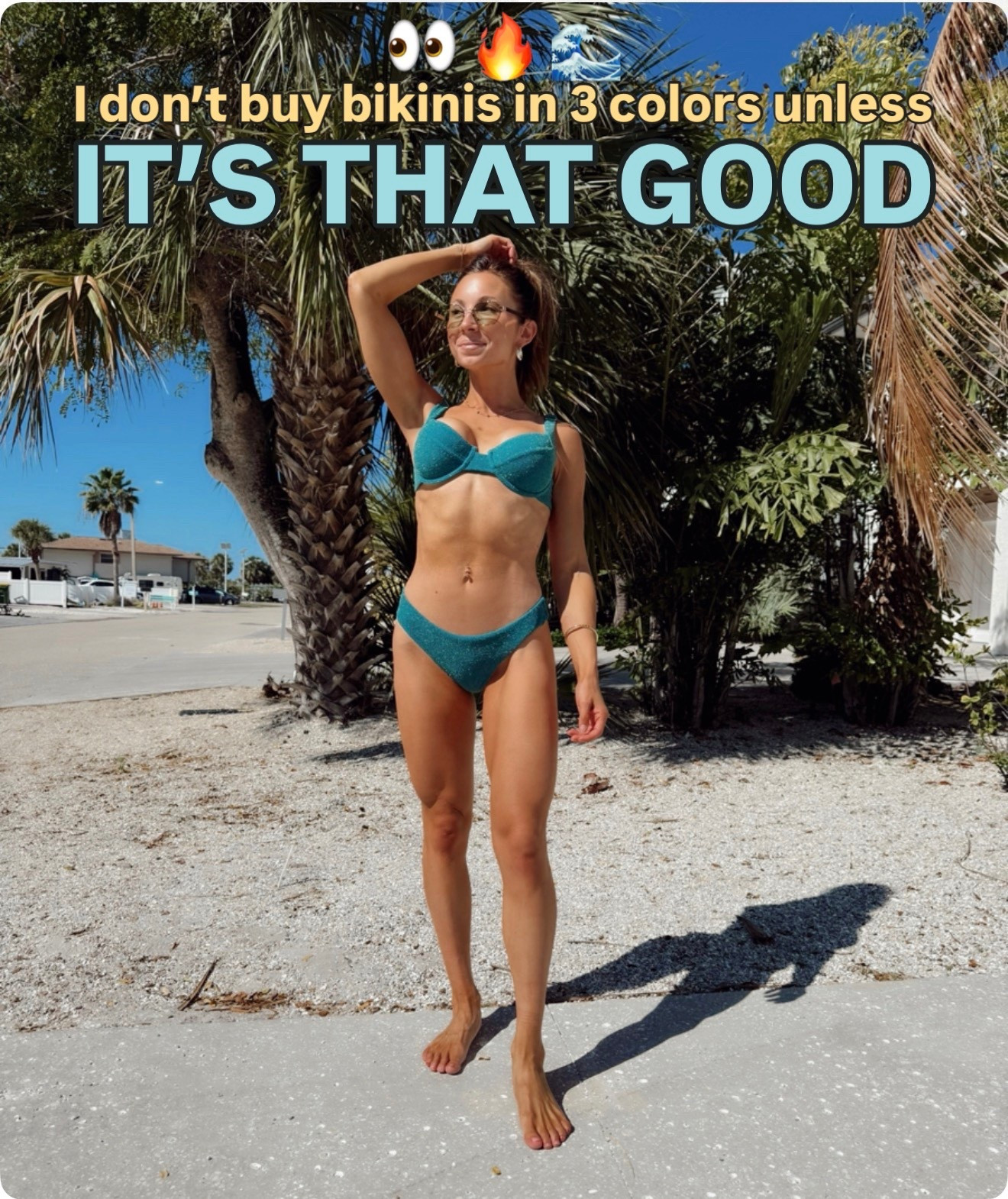 THE BEST bikini! Wearing a size small in the 3 colors! 

#LTKPetite #LTKTravel #LTKSwim