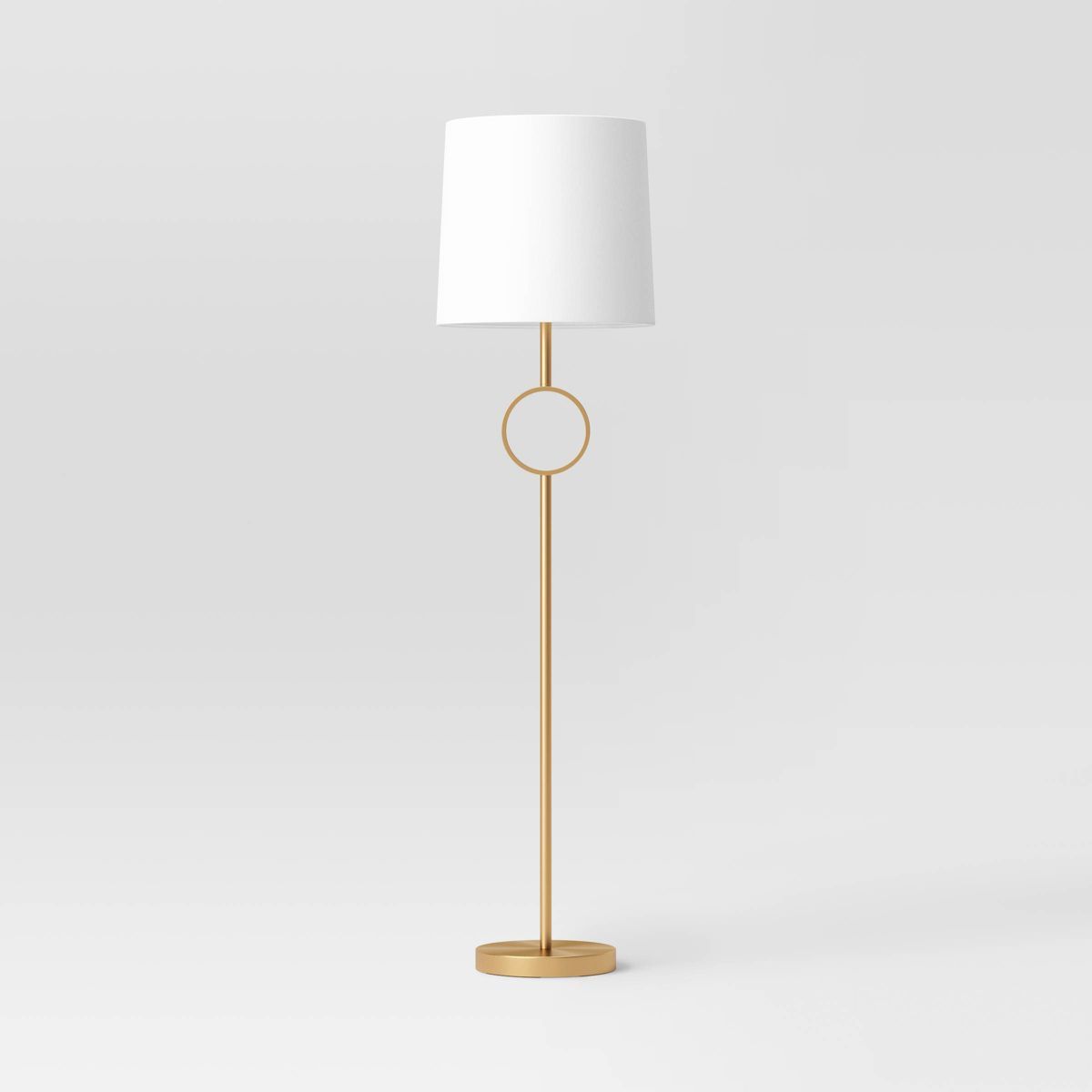 Metal Ring Floor Lamp Brass (Includes LED Light Bulb) - Threshold™ | Target