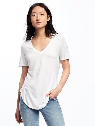 Relaxed V-Neck Tee for Women | Old Navy US