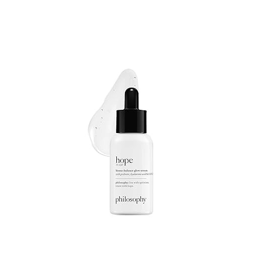 philosophy hope in a jar biome-balance glow facial serum - with enhanced hyaluronic acid, prebiot... | Amazon (US)