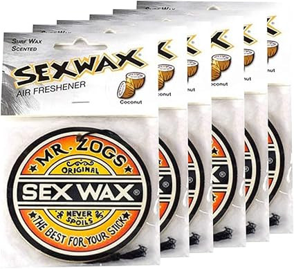 Sex Wax Air Freshener Coconut 6-Pack | Amazon (US)